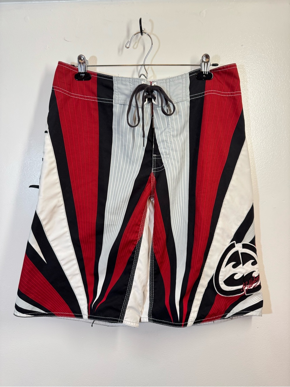 Billabong Andy Irons Samurai Rising Sun Boardshorts Size 32 - Y2K VTG Trunks
